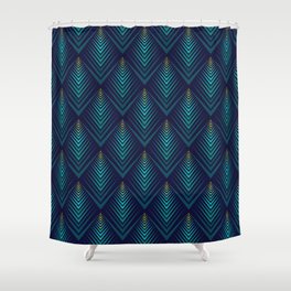 Jagged edge pattern Shower Curtain