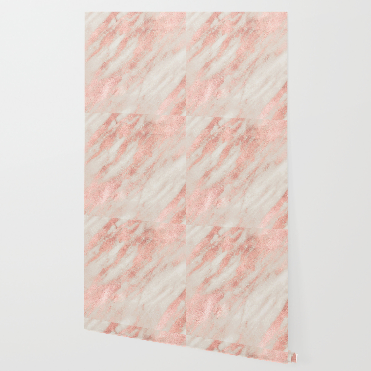Desert Rose Gold Pink Marble Wallpaper By Naturemagick Society6
