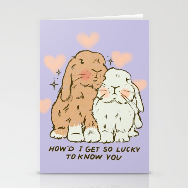Bunny Lovers Stationery Cards
