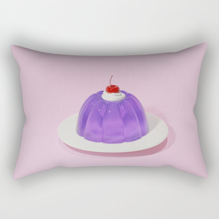 Purple Gelatin Dessert Rectangular Pillow