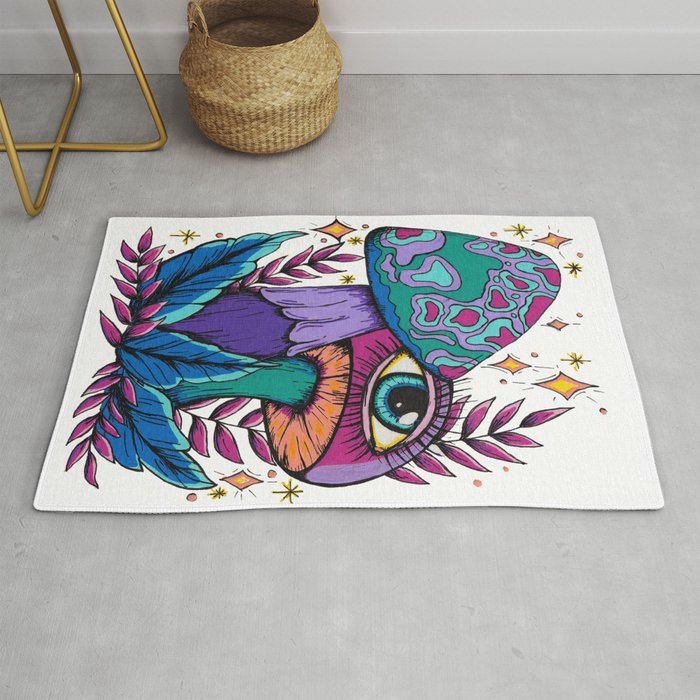 Mushrooms of Boundless Compassion Rug