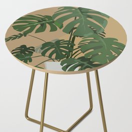 Monstera Side Table