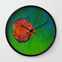 Discus Fish Wall Clock