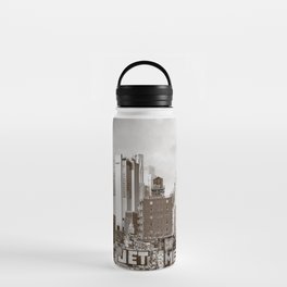 New York City Skyline Views | Lower Manhattan and Chinatown | Sepia Water Bottle