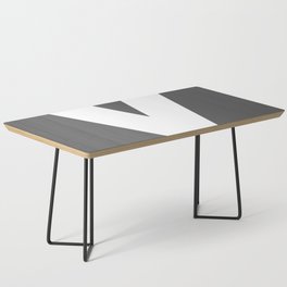 V (White & Grey Letter) Coffee Table
