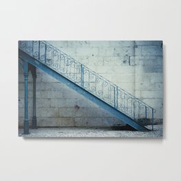 The blue stairs Metal Print