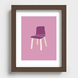 Minimal furniture project 7 Recessed Framed Print