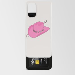 Cowboy Hat Print Pink Preppy Decor Aesthetic Android Card Case