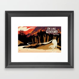 the last unicorn Framed Art Print