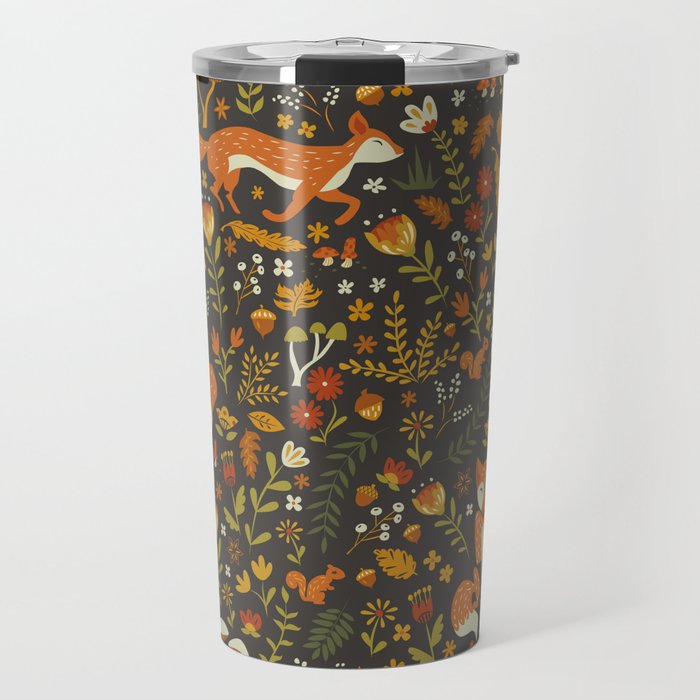 Fox in an Autumn Garden Travel Mug