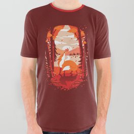 Autumn Fox All Over Graphic Tee