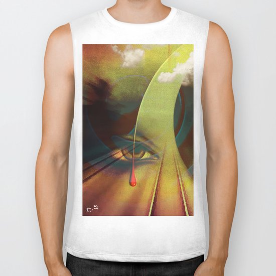 " Keep an eye on the road " Biker Tank