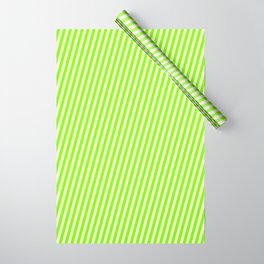 [ Thumbnail: Light Yellow and Chartreuse Colored Lined Pattern Wrapping Paper ]