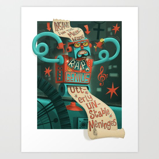 Insane in the... Art Print