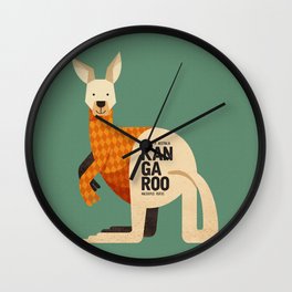 Hello Kangaroo Wall Clock