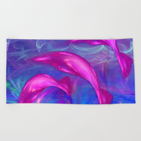 Dolphin Fantasy 2 Beach Towel
