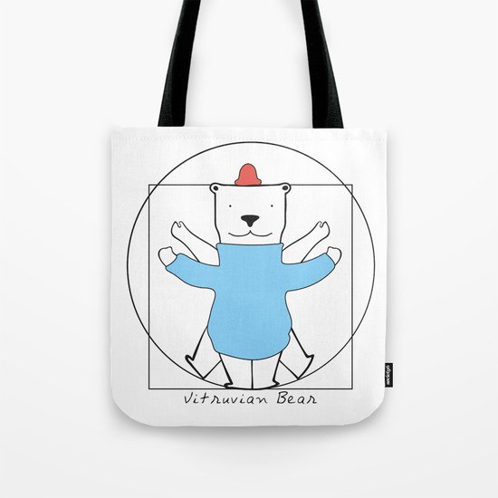 Vitruvian Bear Tote Bag
