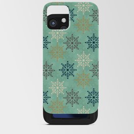 Christmas Pattern Snowflake Floral Retro Classic iPhone Card Case