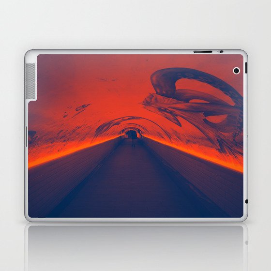 The Tunnel With The Octopus on The Wall Cinematic Photography Laptop & iPad Skin