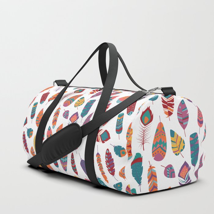 Tribal feather pattern 003 Duffle Bag
