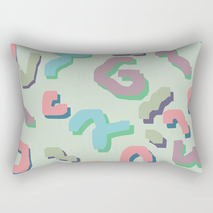 Color confetti pattern 15 Rectangular Pillow