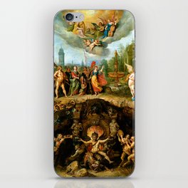 Mankind's Eternal Dilemma, The Choice Between Virtue and Vice iPhone Skin