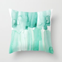 28   Abstract Expressionism Watercolor Painting 220331 Minimalist Art Valourine Original  Throw Pillow