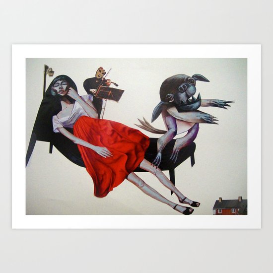 red Art Print