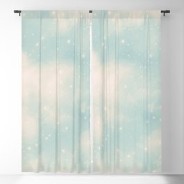 Aesthetic Sky Outer Space Retro Design Blackout Curtain