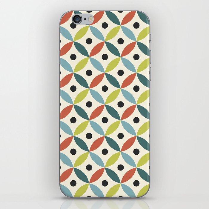 Colorful Mid Century decoration iPhone Skin