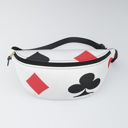 Card Symbols Pattern Fanny Pack