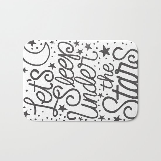 Let's Sleep Under The Stars Bath Mat