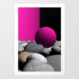 go pink -9- Art Print