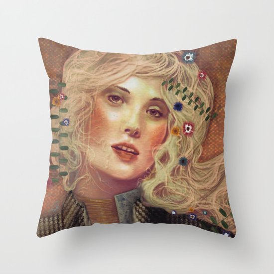 klimt Throw Pillow