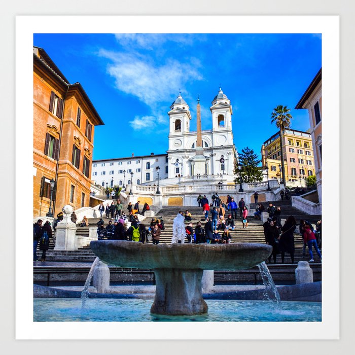 Italy Photography - Piazza di Spagna Art Print