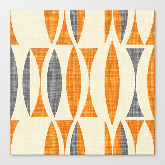 Seventies orange Canvas Print