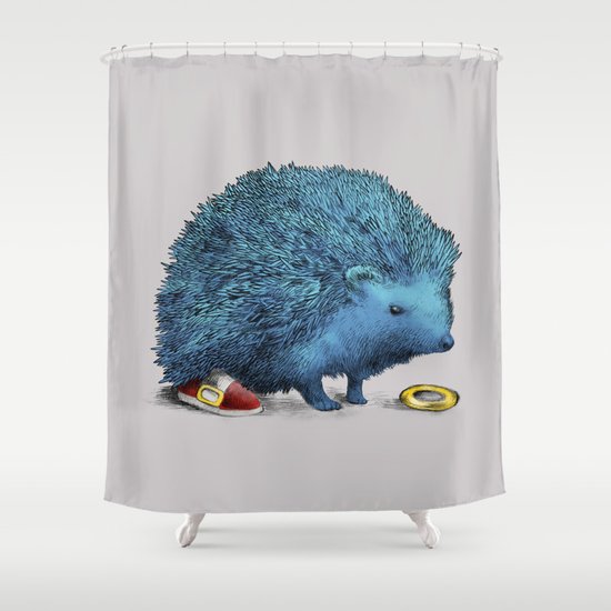 Sonic (color option) Shower Curtain