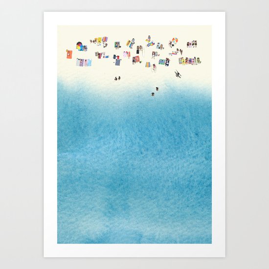 The Beach Art Print