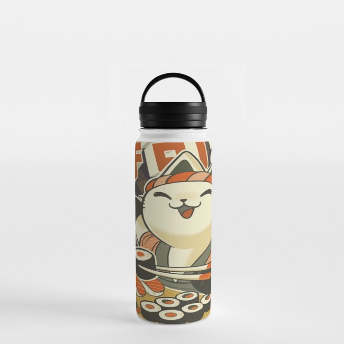 Cat Sushi Water Bottle