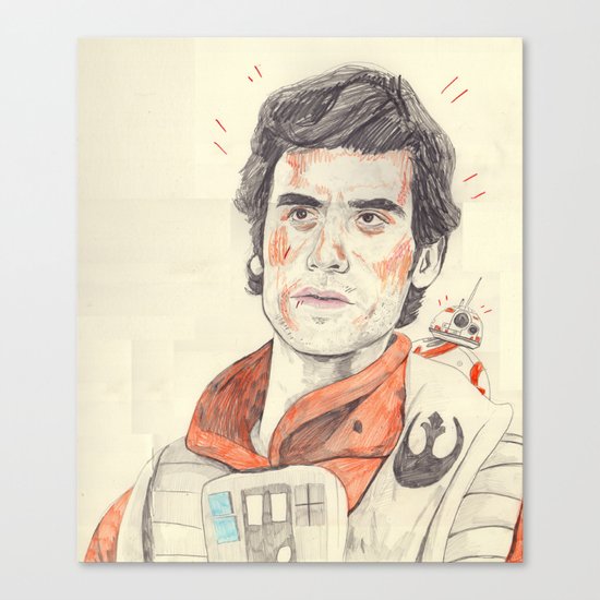 poe ft. bb-8 Canvas Print