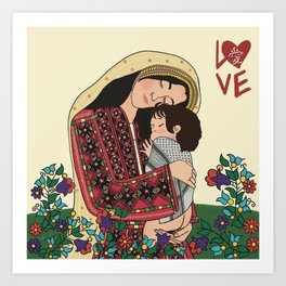 The Love: Palestine   Art Print