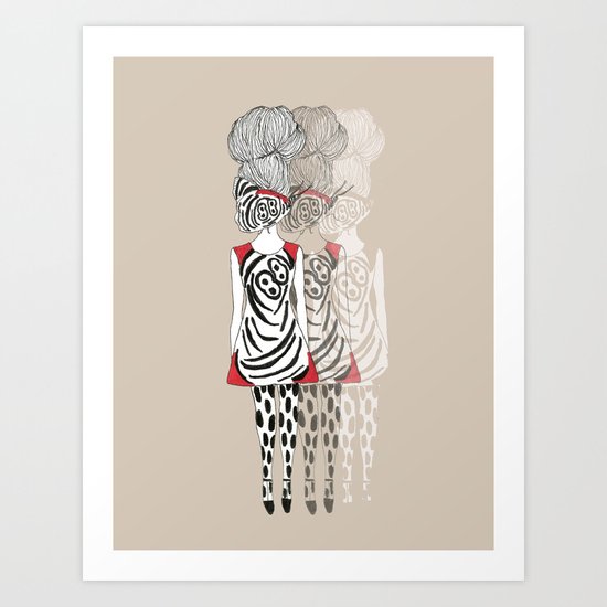 Butterfly Girl Art Print