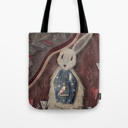 Chaising rabbit Tote Bag
