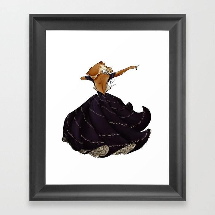 Dances of cuttlefish. Framed Art Print
