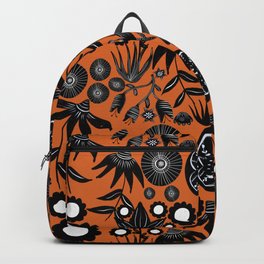 Adventure in the field of flowers - Orange Backpack