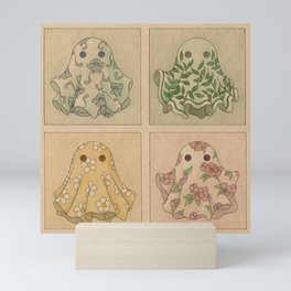 Floral Ghosties Mini Art Print