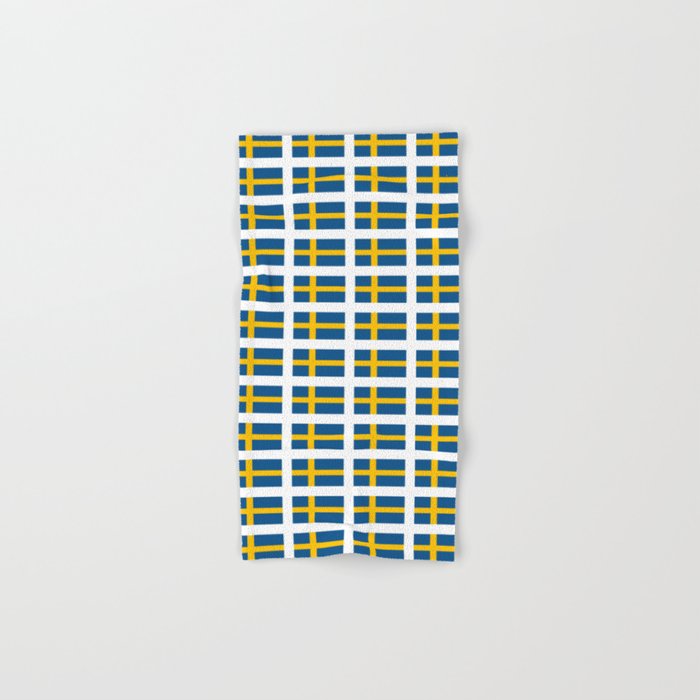 flag of sweden -  Swedish,Sverige,Swede,Stockholm,Scandinavia,viking,bergman, strindberg Hand & Bath Towel