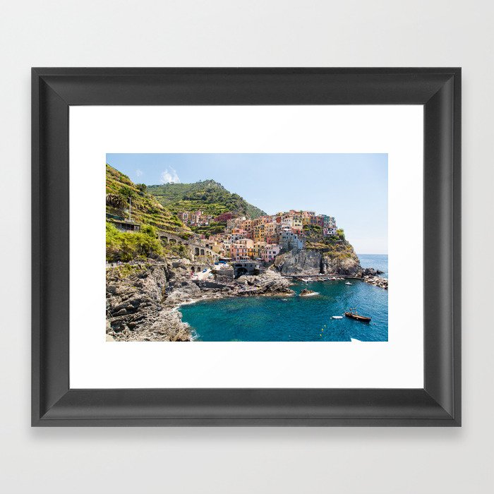 Manarola is one of the most beautiful islands of Cinque Terre Framed Art Print