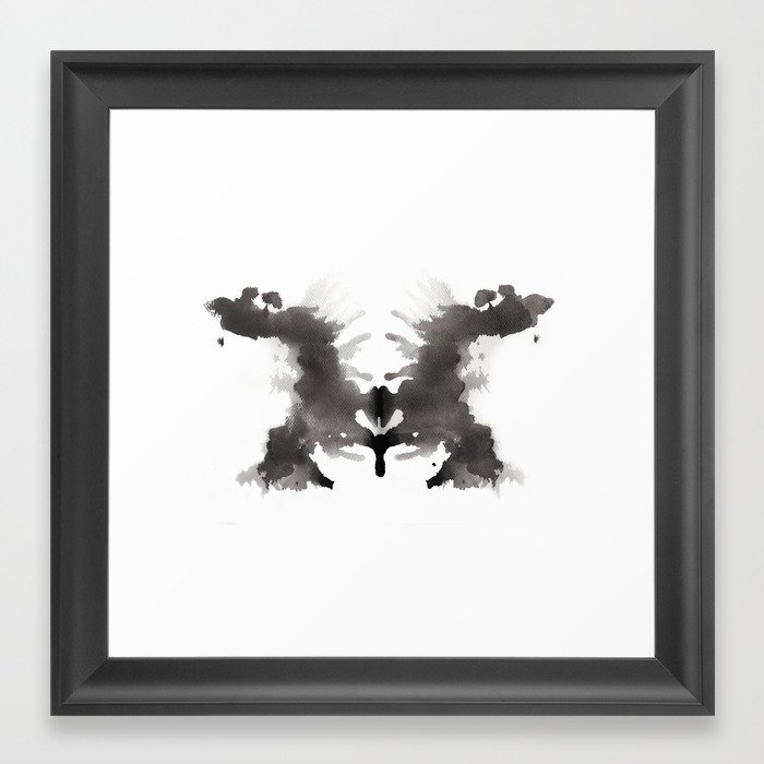 Rorschach test 3 Framed Art Print