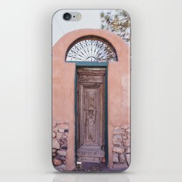 Sante Fe Door - New Mexico Architecture Photography iPhone Skin